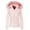 Pink, variant on Ladies Short Puffer Jacket Women Cropped Winter Coat Parka With Removable Hood 2XL White