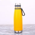 thumbnail image 3 of Stainless Steel Water Bottle, Wide Mouth Thermal Flask for Hot and Cold Drinks, 20oz Leakproof Vacuum Insulated with Tea Infuser & Cup Lid, Dishwasher Safe for Travel, Hiking, and Daily, 3 of 5