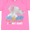 thumbnail image 4 of Inktastic I Love My Aunt Cute Elephants with Moon and Stars Boys or Girls Baby Bodysuit, 4 of 5