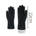 thumbnail image 3 of Hellosay Gloves for Women Cold Weather Knit Thermal Warm Solid Christmas Gifts Gray, 3 of 3