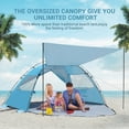 thumbnail image 2 of Carpa de playa Elegear, refugio solar con toldo para 4-5 personas UPF 50+, 2 of 8