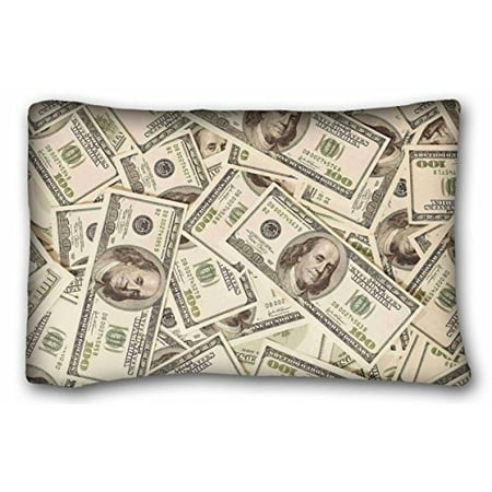 Winhome Us Dollar Currency Money Pillowcase Hundreds Of 100