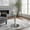 19.7"round coffee table with Clear Glass Silver base style 2, variant on Sumdeal 19.7-Inch Round Glass End Table, Stainless Steel Sphere Tripod Base, Silver, Tool-Free Assembly