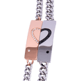 thumbnail image 2 of Pulseras de Pareja LuckyLy Cuore Acero Inoxidable Zirconias UNITALLA, 2 of 8