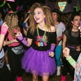 thumbnail image 5 of Alaiyaky 80s Costume Accessories Set for Women – 80s Fnacy Dress Outfit with 'I Love The 80s' T-Shirt, Tutu Skirt, Neon Accessories for 1980s Theme Party, Hen Do, Festival, 5 of 7