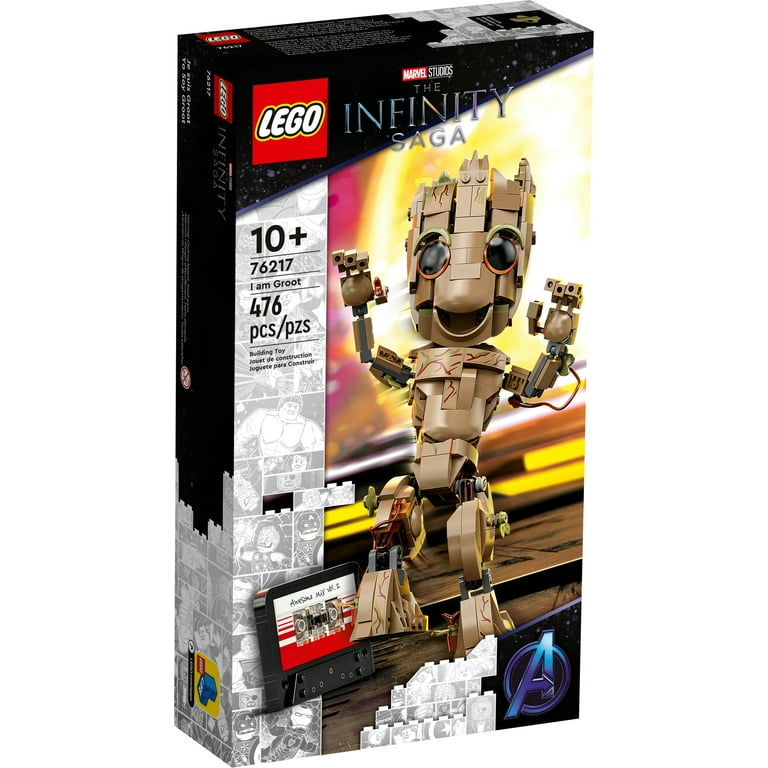 LEGO 76217 Marvel Je s'Appelle Groot, Jouet Marvel et Figurine Bébé Groot,  Film Les Gardiens de la Galaxie 2, Enfants Des 10 Ans - ADMI
