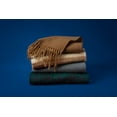 thumbnail image 5 of No Boundaries Women's Brushed Blanket Winter Scarf, Brown Multi-Color, 5 of 6