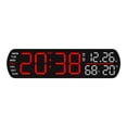 thumbnail image 3 of AFQH LED Digital Alarm Clock Temperature Humidity Date Brightness Adjustable 2 Alarms, 3 of 8