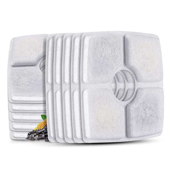 Paquete de 10 filtros para fuentes de agua Cat Monsin