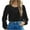 01 Black, variant on Womens Long Sleeve Tops Long Sleeve Velvet Blouse Elegant Flared Swing Top Round Neck Blouse Casual Wear