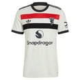 thumbnail image 2 of Men's adidas Originals Rasmus H-jlund Cream Manchester United 2024/25 Third Replica Jersey, 2 of 3