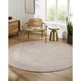thumbnail image 5 of BoutiqueRugs Yoad Modern Abstract Geometric Brown Area Rug - Minimalist Contemporary Brown and Beige Striped Carpet for Living Room, Dining Room - Tan, Cream, Brown - 6'7" x 9' (6x9), 5 of 9