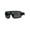 Black Orange, variant on Mens Sporty Robotic Shield Kush Gangster Plastic Sunglasses Black Red