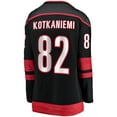 thumbnail image 3 of Women's Fanatics Jesperi Kotkaniemi Black Carolina Hurricanes Home Breakaway Player Jersey, 3 of 3