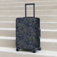 thumbnail image 5 of Uemuo Golden Peonies Printed Washable Luggage Cover - Fashion Suitcase Protector Fits 18-32 Inch Luggage -, 5 of 9