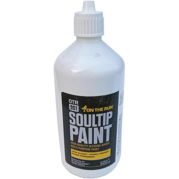 On The Run .901 Soultip Super Permanent Multi Purpose Premium Paint Refill for Markers Airbrush and More 500ml – color White