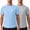 Set2:ligt Blue/Light Grey, variant on Mens 2 Pack UPF50+ Sun Protection Swim Surf Short Sleeve Athletic Shirts Rash Guard Quick Dry Performance Shirts