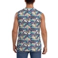 thumbnail image 4 of Kdxio Tropical Sloth for Men's Muscle T-shirt,Sleeveless for Workout Running Athletic Gym Lounge Casual, 4 of 7