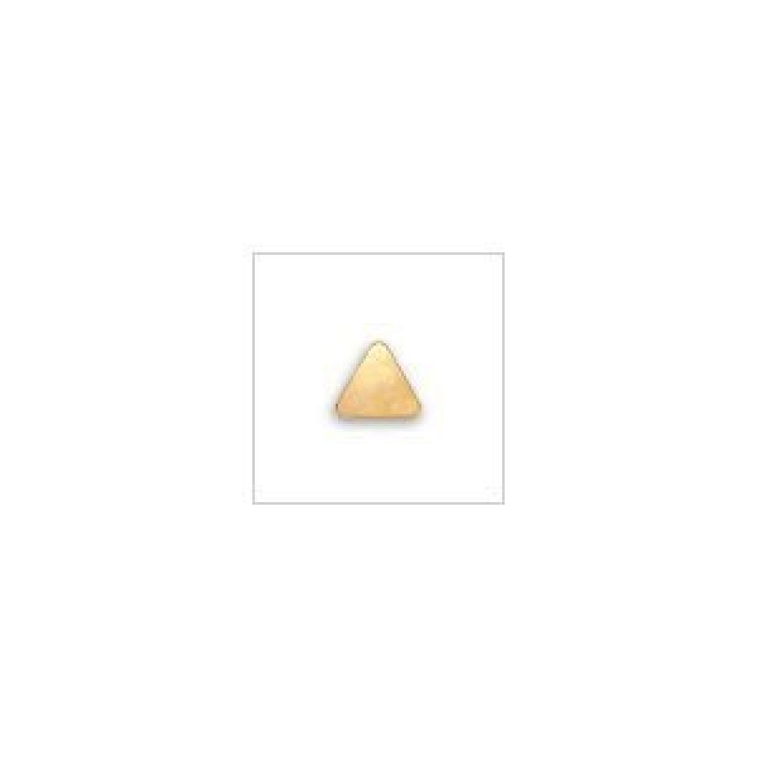 Sterilized Piercing Earrings Ear Stud Gold Triangle by, 24K Gold Plated