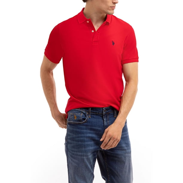 Remera Polo U.S. Polo Assn. Classic Fit para Hombre en Rojo Engine Talle S