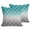 Green, variant on Throw Pillow Covers 18x18 Inch Set of 2 Teal Green and Gray Ombre Gradient Decorative Pillows Cushion Case Soft Square Pillowcases Morocco Pattern Throw Pillows for Couch Sofa Bed Chair Home Decor