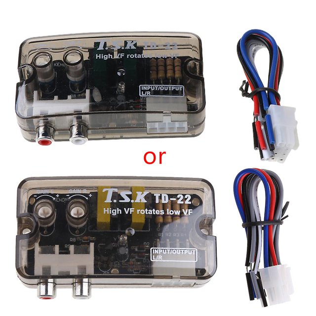 Convertidor divisor de Audio para coche, amplificador de Cd de alta a baja frecuencia, línea Rca