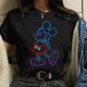 thumbnail image 3 of Camiseta de algodón de Mickey Minnie Mouse de Disney para niños, camiseta de manga corta de verano para niños, camisetas casuales Kawaii, ropa para bebés, 3 of 5