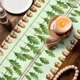 thumbnail image 3 of Green Botanical Table Runner 36 Inches, Acorn Spring Summer Plant Leaves Bed Runner Dresser Scarves Tabletop for Indoor Outdoor Parties/Ceremony/Banquet, 13"x 36", 3 of 9