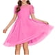 thumbnail image 1 of Vestido Largo Casual Vestido Casual de Polka de Moda para Niños con Falda de la Princesa de Manga Corta de Malla Y Falda de Gasa de Malla Vestido de la Princesa Del Bebé, 1 of 6