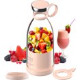 thumbnail image 1 of Portable Power Blender - Battery Powered Smoothie Mixer USB 350ml Pink—PA, 1 of 5