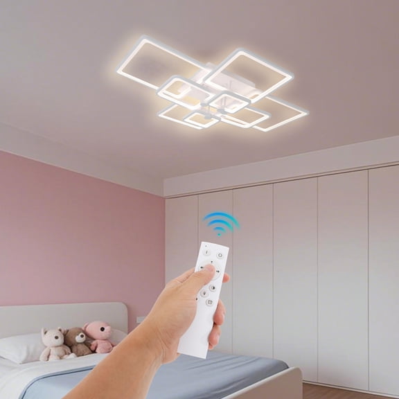 Modern Ceiling Lamp 41.73*30.71in, 5%-100% Dimmable, White/Neutral/Warm Light, 100-265V for Hotel/Office : Tools & Home Improvement