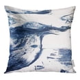 thumbnail image 1 of BOSDECO Blue Artistic Abstract Painting Modern Contemporary Colorful Beautiful Pillow Case Pillow Cover 16x16 inch, 1 of 1