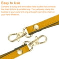 thumbnail image 4 of Uxcell Leather Wristlet Strap, 190mm/7.48" Hand Wrist Strap for Clutch Wallet Keychain Bag DIY (Yellow, Gold), 4 of 7