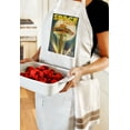 thumbnail image 5 of Seattle, Washington, Space Needle and Full Moon (Cotton Canvas Apron, Kitchen Cooking, Baking, Grilling, Unisex with Pockets), 5 of 5