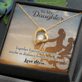 thumbnail image 5 of To My Daughter Together Forever From Mom Forever Necklace w Message Card, 5 of 20