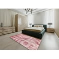 thumbnail image 4 of Ahgly Company Indoor Round Abstract Pink Abstract Area Rugs, 4' Round, 4 of 6