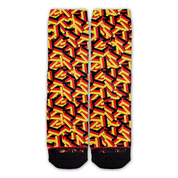 Function - Italian Flag Repeating Pattern Fashion Sock