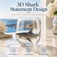 thumbnail image 6 of 3D Ocean Animal Glassware, Sculpted Marine Animal Wine Cup, Octopus Seahorse Crab Turtle Whale Shark Glass for Coastal Decor and Home Bar, 6 of 7