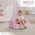 thumbnail image 4 of Dream On Me Nestle Kids Single Flip Out Sofa, Pink, 4 of 15