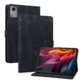 thumbnail image 2 of FJLBDE Case for Lenovo Tab Idea 11 / Lenovo Xiaoxin Pad 11 2025, Embossed Flower PU Leather Flip Wallet Folio Stand Cover, Black, 2 of 7