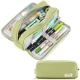 thumbnail image 1 of Trousse à Crayons Grande Capacité 3 Compartiments pour École Adolescent Fille Garçon Homme Femme (Jaune), 1 of 7