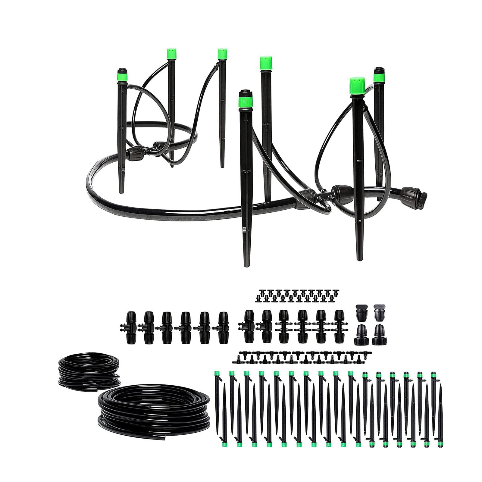 Colaxi Complete Drip Irrigation Adjustable Emitters Versatile Automatic Drip Watering System for Vegetables Simple Installation