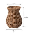 thumbnail image 5 of 5.7 Inch Goblet Woven Planter Urn Shape, 5 of 5