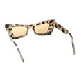 thumbnail image 4 of Womens Bold Angular Mod Thick Plastic Cat Eye Plastic Sunglasses Slate Tortoise - Brown, 4 of 4