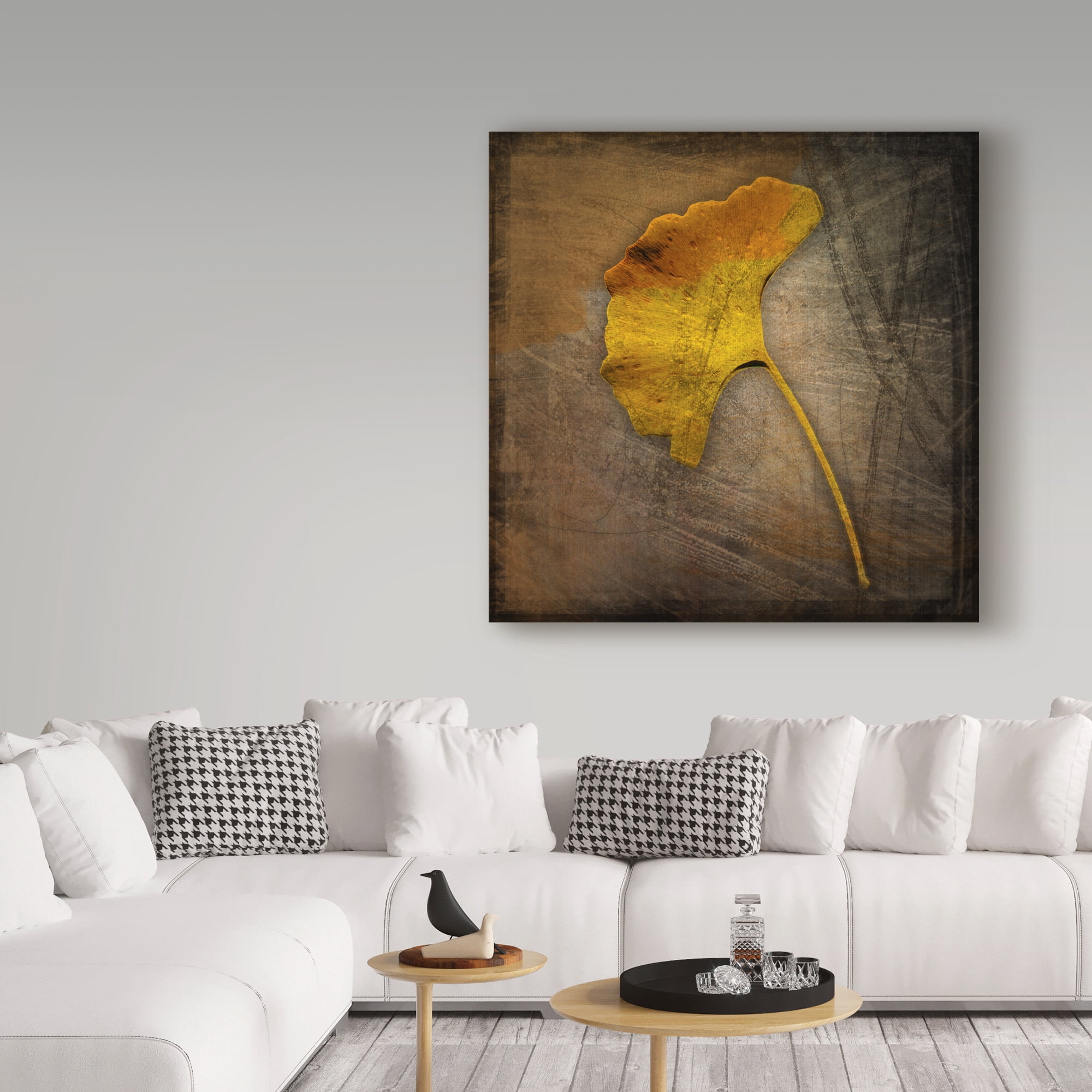 Trademark Fine Art 'Gingko Brown' Canvas Art by John W. Golden