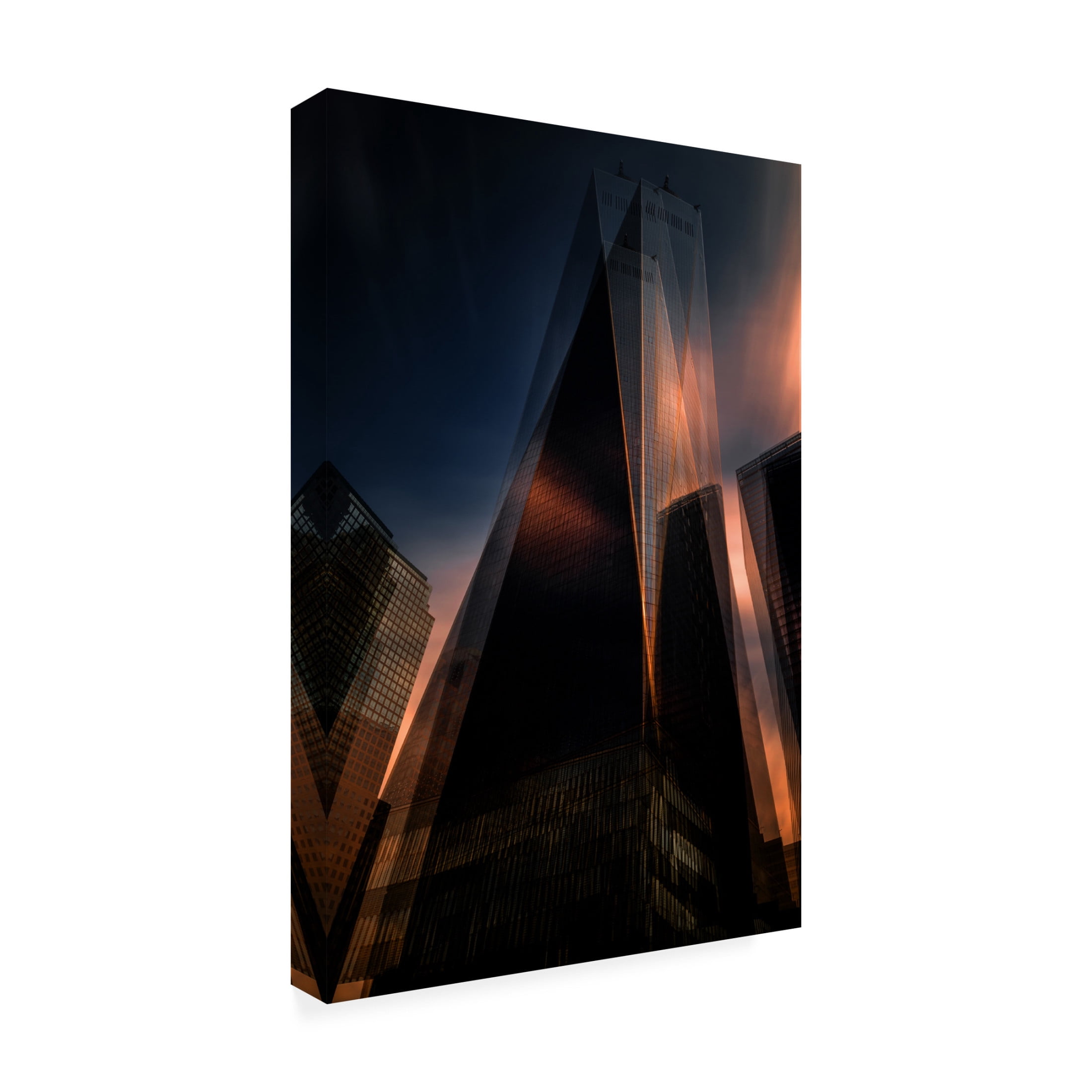 Canvas Wall Art - Massimo Della Latta 'Grattacieli 4' Wall Art for Living Room, Bedroom, or Office D?cor by Trademark Fine Art - 12 x 19 Inches