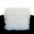 thumbnail image 2 of Plutus Brands White Plutus Mongolian Animal Faux Fur Luxury Throw Pillow 12 in x 20in, Double Sided 12" x 20", 2 of 2