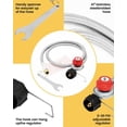 thumbnail image 7 of 200,000/BTU Stainless Steel Single Burner Propane Stove,Heavy Duty Outdoor Propane Burner Gas Stove Cooker,High-Pressure Outdoor Burner for Cooking for Turkey Fryer,Crawfish Boil,Home Brewing, 7 of 7