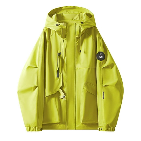 Hvot&aat Women's Casual Solid Color Hooded Jacket Long Sleeve Lightweight Waterproof Sun-protection for Hiking Travel