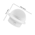 thumbnail image 4 of OUNONA Housse de Ventilation en Plastique Blanc Résistant aux Intempéries avec Capot de Ventilation Rond, 4 of 8
